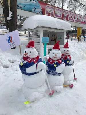 Снежные арты в детском саду