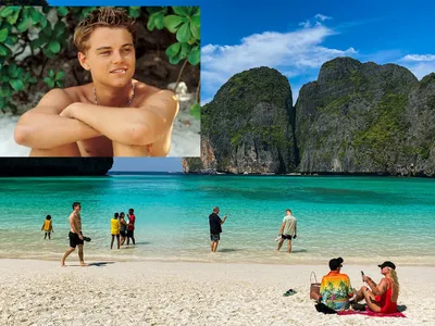 Уникальные фото снятые на острове со съемок фильма Пляж