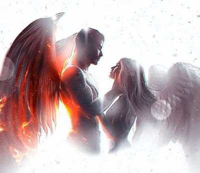 Рисунок Ангел или демон: интерпретация фильма.