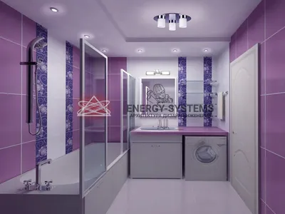 Фото Фиолетовой ванной комнаты в Full HD качестве