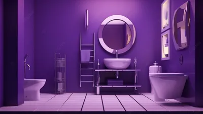 Фиолетовая ванная комната: скачать новое изображение