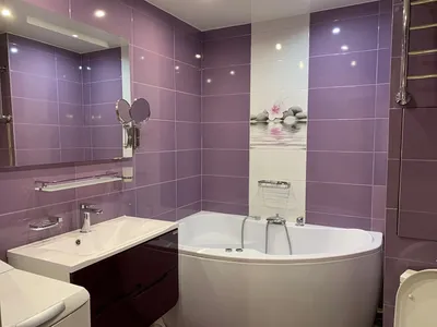 Фото Фиолетовой ванной комнаты для скачивания