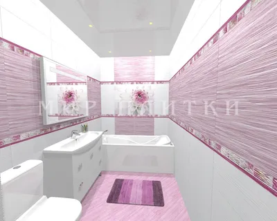 Фото Фиолетовой ванной комнаты в HD разрешении