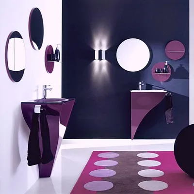 Фото Фиолетовой ванной комнаты в формате WebP