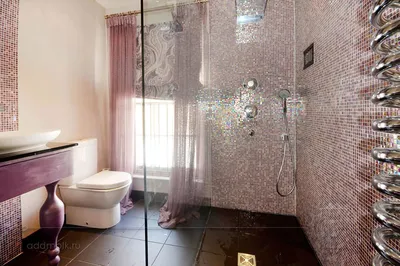 Фото Фиолетовой ванной комнаты в высоком качестве