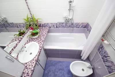 Фиолетовая ванная комната: идеальное место для отдыха
