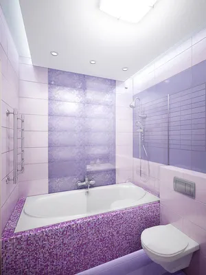 Фото Фиолетовой ванной комнаты в формате JPG