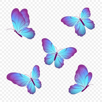 Фото коллекция фиолетовых бабочек с легкостью