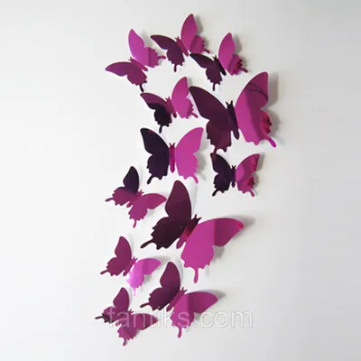 Фотография бабочек в фиолетовых оттенках на вашем сайте