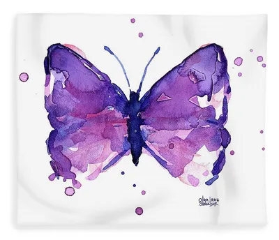 Фотоальбом фиолетовых бабочек в детальном качестве