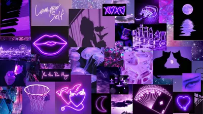 Фиолетовые неоновые картинки: яркость и загадочность фиолетового