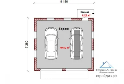 Картинка гаража для двух машин