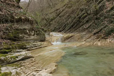 Фото арт Гебиусских водопадов в 4K качестве