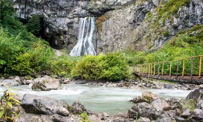 Гегский водопад Абхазия: 4K изображения 