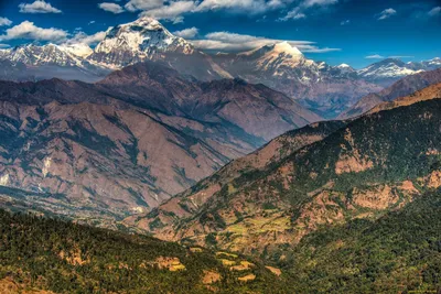 4K качество фото Гималайских вершин, захватывающих взгляд