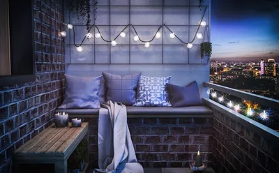 Фотка гирлянд на балконе: добавьте радость в свой дом