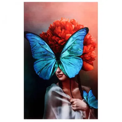 Голубая бабочка на качественном изображении в формате WebP