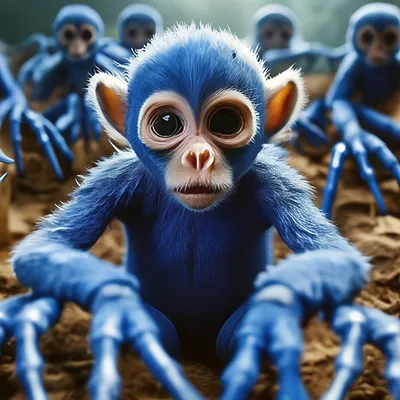 Голубая обезьяна в 4K: Лучшие изображения для скачивания