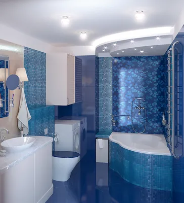 Картинки голубой ванной комнаты для скачивания