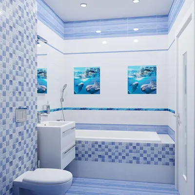 Голубая ванная комната: пространство для релаксации и восстановления