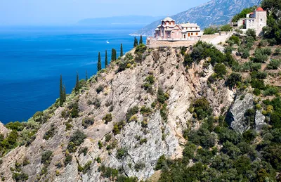 Фото Горы Афон в Греции – картина, смотрящая на вас
