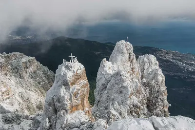 Фотография Горы ай петри на фоне заката