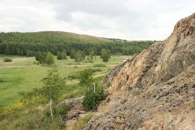 Уникальное фото горы Аркаим в стиле арт