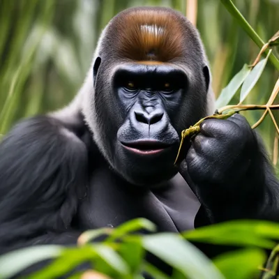 Фотографии горилл в HD: Загадочная красота дикой природы