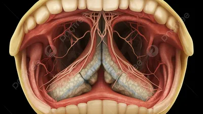 Высококачественные изображения здорового человеческого горла