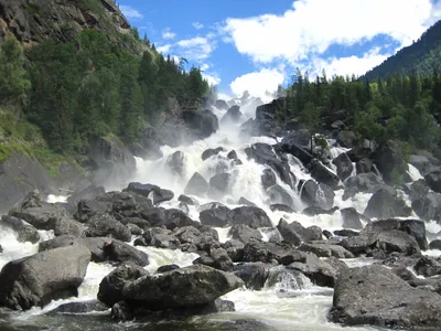 Скачать бесплатно фото горного водопада