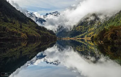 Фотография горного пейзажа в арт стиле