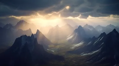 Невероятное изображение горной красоты Норвегии