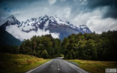 Шикарные обои на рабочий стол с горами Новой Зеландии