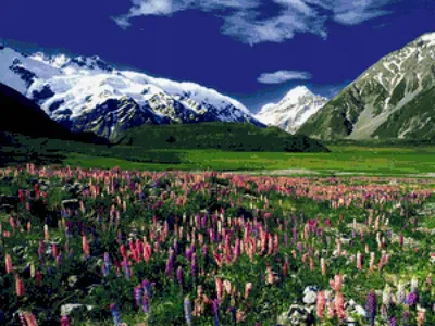 Удивительные фоны с горами новой зеландии: выберите размер