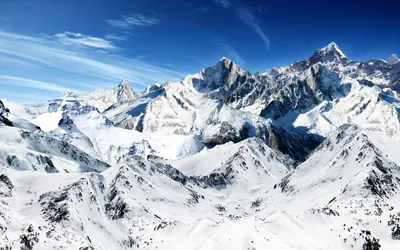 Прекрасные фото гор снега в 4K разрешении: бесплатно скачать в хорошем качестве