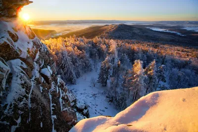 Фотография гористого рельефа Урала в 4K качестве