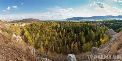 Арт изображение Горы Жигули: уникальное искусство, воплотившееся в природе.