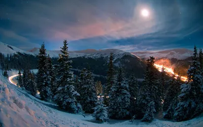 Обои гор зимой: HD, Full HD, 4K бесплатно доступные для загрузки