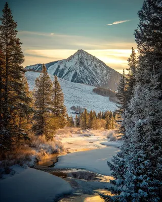 Фотографии гор в зимнем пейзаже: Выбирайте формат и скачивайте бесплатно