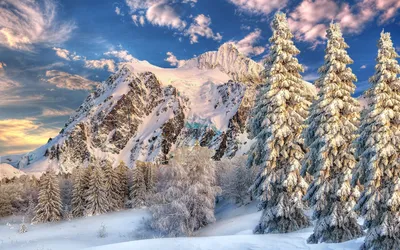 Картинки гор снежными вершинами: HD и 4K изображения для вашего экрана