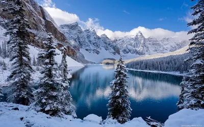 Горы зимой: Прекрасные фото в высоком разрешении