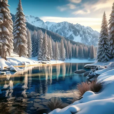 Встреча с высотой: уникальные снимки горных пейзажей зимой