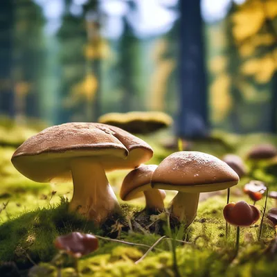 Фотогалерея: грибная поляна в лесу
