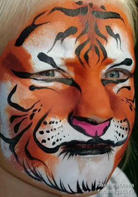 Величественный тигр в чудесном маске: фото