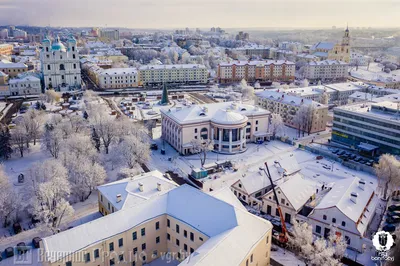 Удивительные пейзажи зимнего Гродно: Выберите размер и скачайте изображение