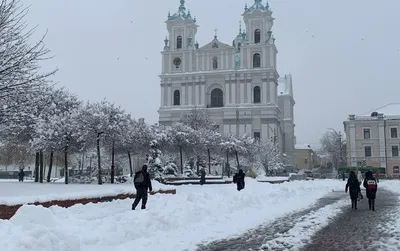 Гродно в снежном убранстве: Скачайте фото в нужном формате