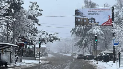 Грузия зимой: Изображения сказочной зимней природы в JPG