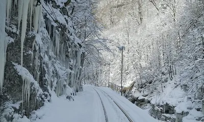 Фотографии зимнего пейзажа Гуамки для скачивания