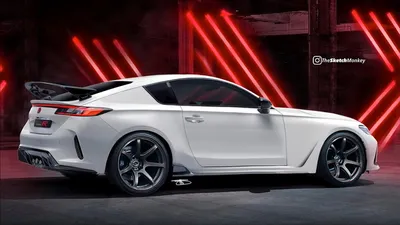 Изображения Honda Civic 2023 в ночное время суток