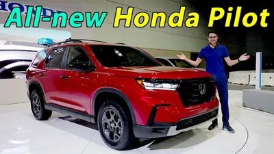 Изображения Honda Pilot 2023 в черном цвете